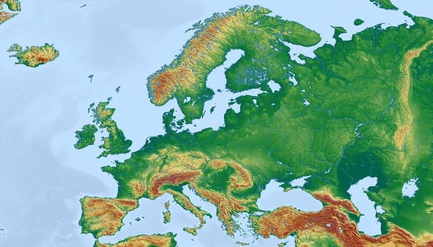 kaart van Europa