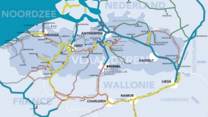 waterwegen kaart volgens de CEMT-klasse